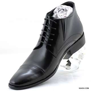 CKB141BK Chris Kaadu Mens Dress Ankle Boot Black Genuine Leather 