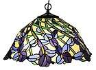 iris hanging pendant lamp 19 shade tiffany style stained glass