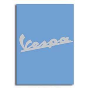  Notebook, Vespa Logo   Blue, 6x8 Automotive