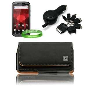 Motorola Droid SmartPhone Leather Case Holster with Optional Belt 