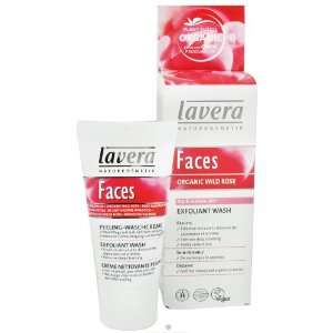    Lavera   Faces Exfoliant Wash Organic Wild Rose   1 oz. Beauty