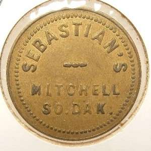 Mitchell South Dakota Trade Token Sebastians /5c (sd2T235)  