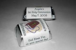 1st HOLY COMMUNION OR CONFIRMATION CANDY WRAPPERS FAVOR