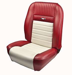 1966 FORD MUSTANG DELUXE PONY SPORT SEAT UPHOLSTERY (F+R BUCKETS) TMI 