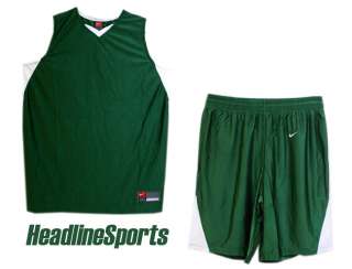 Nike Womens Unified Basketball Jersey & Shorts Set   Dark Green   Sz 