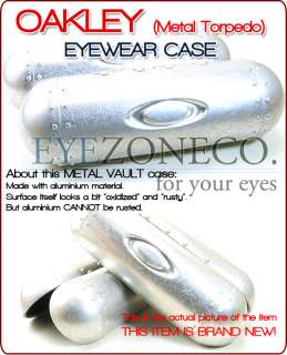 EyezoneCo] Oakley Metal Torpedo Vault Eyeglasses Case  