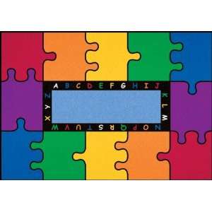   Learning Carpets ABC Rainbow Puzzle Rug   Rectangular Large Toys