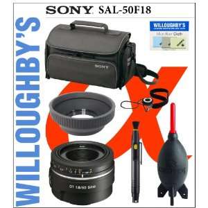 SAM) + Sony Deluxe Carrying Bag + Professional Soft Lens Hood + Lens 