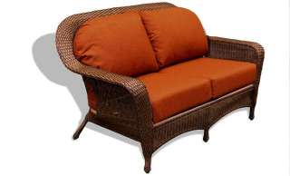 Tortuga Outdoor LEX LS1 Deep Seating Patio Furniture Java Resin Wicker 