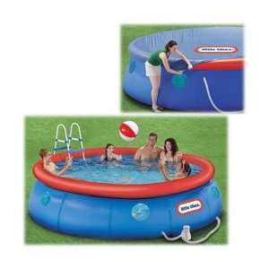   Little Tikes Zip Tight Adjustable Pool with Safety Zip Cover Toys