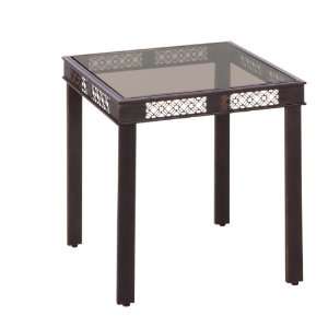  Living Accents Laguna Glass Top Side Table