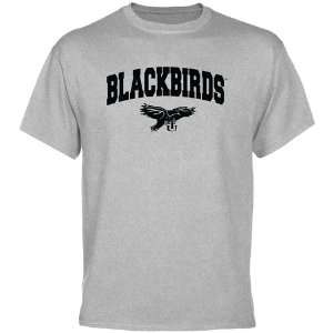  Long Island Blackbirds Ash Logo Arch T shirt Sports 
