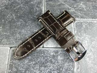 24mm ELITE GATOR Leather Strap Band Tongue for PANERAI  