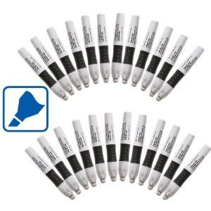  24 Pack Black Permanent Marker Pens, Chisel Head
