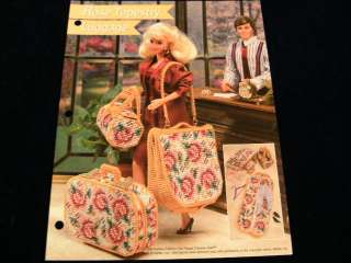 Annies Fashion Doll Plastic Canvas Pattern Lot of 3 furnitire for 