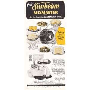 Print Ad 1946 Sunbeam Automatic Mixmaster Sunbeam Books