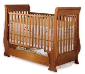 Baby Sleigh Crib Nursery Bed Woodworking Plans  