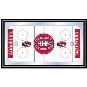  NHL Montreal Canadiens Framed Hockey Rink Mirror: Sports 