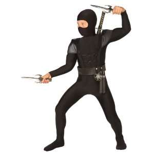  Lets Party By BuySeasons Black Fighter Ninja Child Costume 