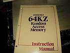 cromemco 64kz random access memory instruction manual