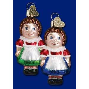   DOLLY Pair of Rag Dolls Ornament Old World Christmas