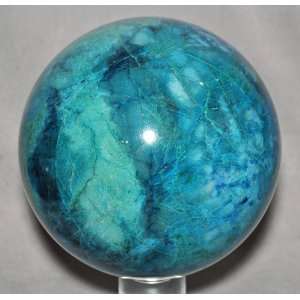     Rare Silicated Chrysocolla Natural Crystal Sphere