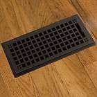 Mission Bronze Floor Register with Louvers   6 x 12