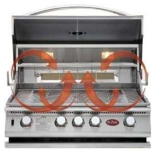32 Inch 4 Burner Convection Built In Natural Gas Grill With Rotisserie 