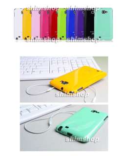 Samsung Galaxy Note GT N7000 I9220 Lime TPU Gel Jelly Case Cover Cases 