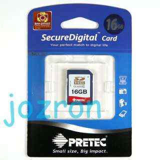 Pretec 16GB 16G SDHC SD Card Flash Memory DSLA Class 10  