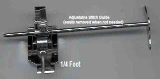 Sewing Machine 1/4 inch Quilting Foot w Slide Guide Low  