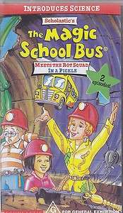 PAL VHS VIDEO  MAGIC SCHOOL BUS MEETS THE HOT SQUAD & IN A PICKLE 