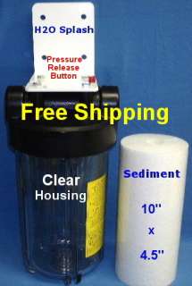 Clear Big Blue WholeHouse Water Filter 10 /Aquarium/Drinking H2O 