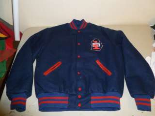  Wool Varsity Jacket 1990s Soda Pop Sewn Quilted Deadstock NEW Medium