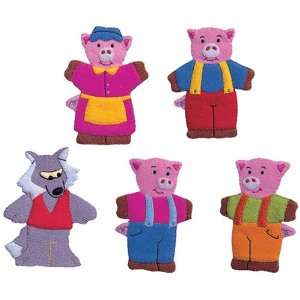   Puppet Set For Tell A Story Apron/Three Little Pigs Toys & Games