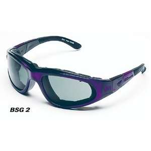  Purple Passion Frame Goggles/Sunglasses with Smoke Green Lens Health