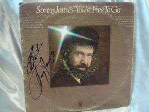 SONNY JAMES RECORD LP AUTOGRAPHED SIGNED  