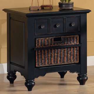 San Jose Casual End Table with Storage Basket  