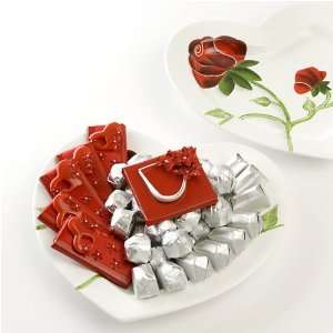Heart Shaped Plate with Decorated Chocolate Arrangement   Patchi 