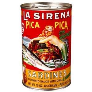 La Sirena Sardine Tomato Sauce & Vegetables 5.5 oz   Sardina Pica Pica 