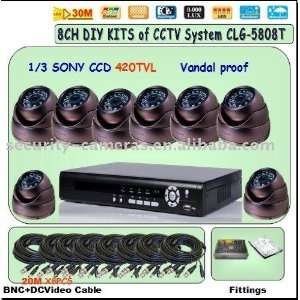  clg 5808t cctv dvr camera security kit