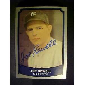 Joe Sewell New York Yankees #125 1989 Baseball Legends Signed Baseball 