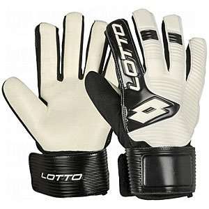  Lotto GK 900 Goalie Gloves White/Black/4 Sports 