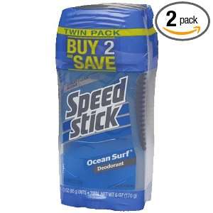  Mennen Speed Stick Deodorant Ocean Surf, 6 Ounce (Pack of 