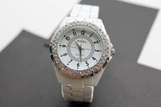 Luxury Charming Ceramic Crystal Gemstone Lady Women Fashion Wrist 
