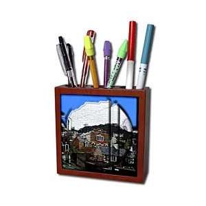   and Colored   Tile Pen Holders 5 inch tile pen holder