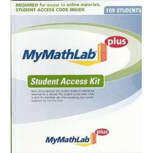   MyMathLab for MyLabsPlus Student Access Kit (w/ Code) Pearson Books