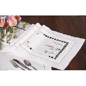   Lace Wild Flowers Embroidered Table Runner 15 x 54