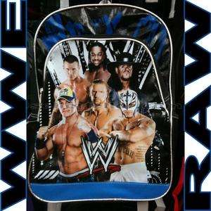 WWE Wrestling Raw Smack Down Backpack Book Bag FULLSIZE  