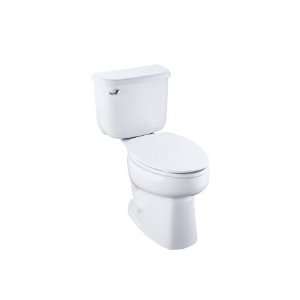   RA 0 White Toilet Tank with Chrome Right hand Trip Lever and Lid Only